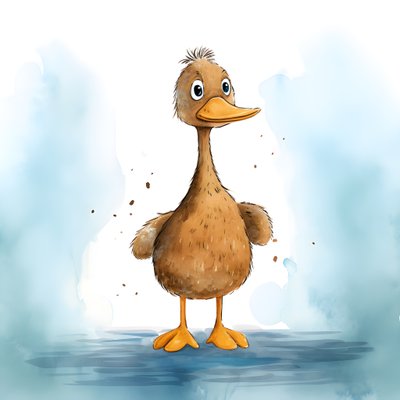 Duck in the Field 1 by Kurt Heppke