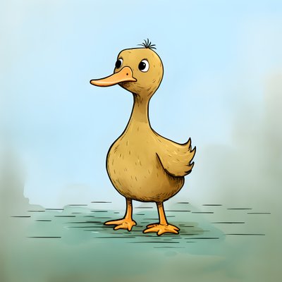 Duck in the Field 2 by Kurt Heppke