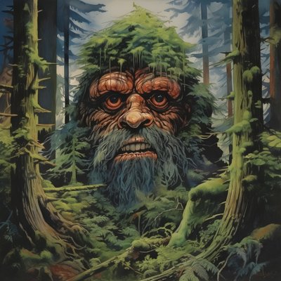 face in the trees 3 by Kurt Heppke