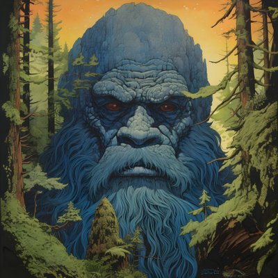 face in the trees 4 by Kurt Heppke