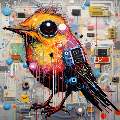 Graffiti Bird 2 by Kurt Heppke