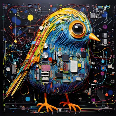 Graffiti Bird 4 by Kurt Heppke