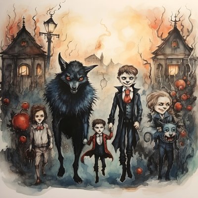 Halloween with Vampires and Werewolves 4 by Kurt Heppke