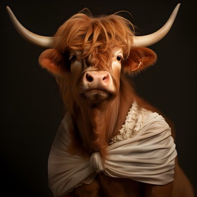 Highland Cow as Marilyn Monroe 2 by Kurt Heppke