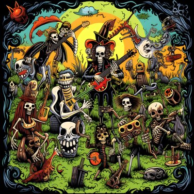 Monsters Playing Instruments 1 by Kurt Heppke