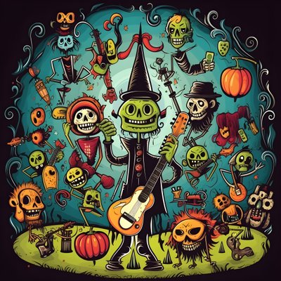 Monsters Playing Instruments 3 by Kurt Heppke