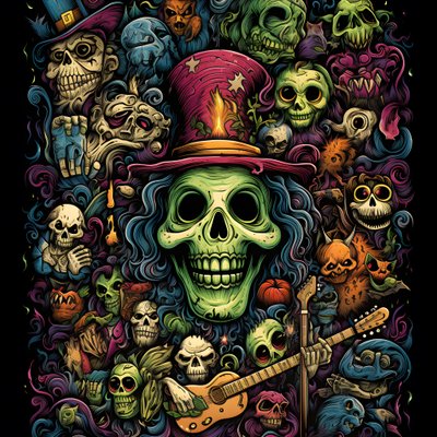 Monsters Playing Instruments 4 by Kurt Heppke