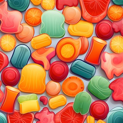 Pattern of Jelly Candies 3 by Kurt Heppke