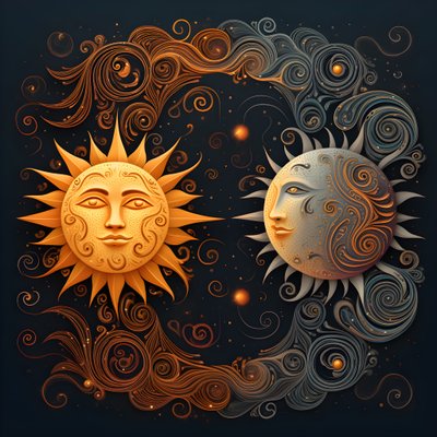 Sun and Moon 1 by Kurt Heppke