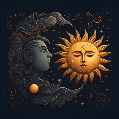 Sun and Moon 4 by Kurt Heppke