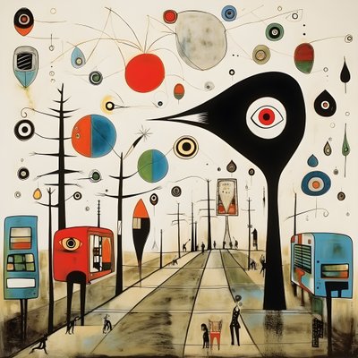 Surreal Illustrations by Joan Miró 1 by Kurt Heppke