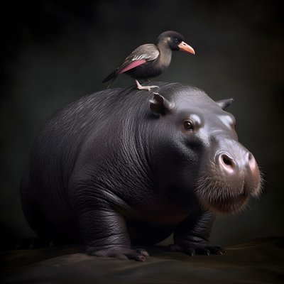 Capybara Mixed with a Silverback Gorilla 1 by Kurt Heppke
