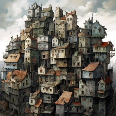 A city of lying houses by Kurt Heppke