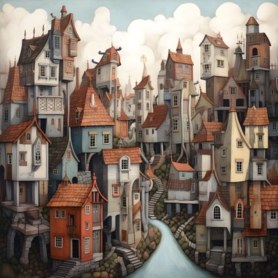A city of lying houses by Kurt Heppke