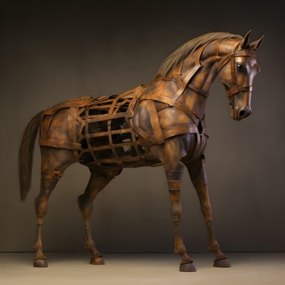 anthropomorphic horse 4 by Kurt Heppke