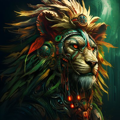 Bohemian Lion Spirit 3 by Kurt Heppke