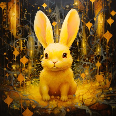 A Yellow Hare 1 by Kurt Heppke
