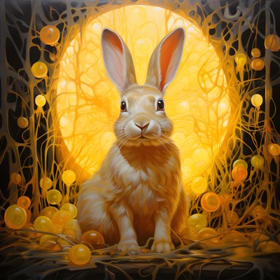 A Yellow Hare 2 by Kurt Heppke