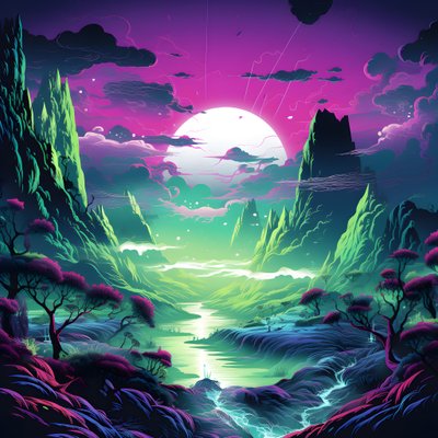 Surreal Abstract Landscape 1 by Kurt Heppke