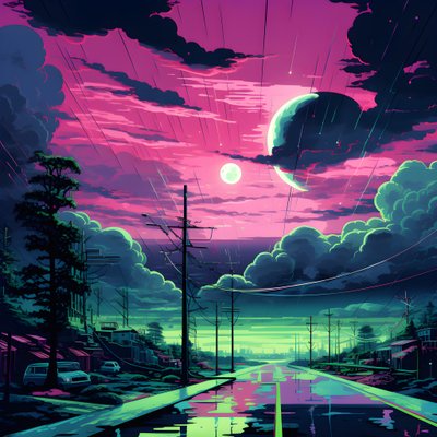 Surreal Abstract Landscape 2 by Kurt Heppke