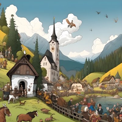 Austria, Cartoon 1 by Kurt Heppke