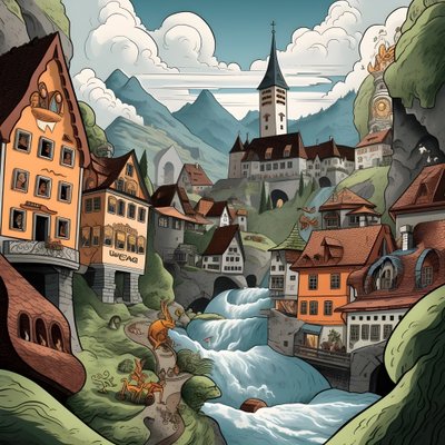 Austria, Cartoon 4 by Kurt Heppke