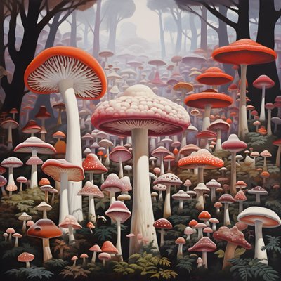 Many Many Mushrooms 2 by Kurt Heppke