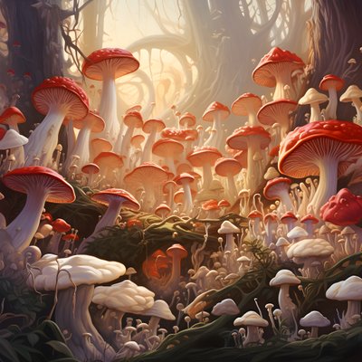 Many Many Mushrooms 3 by Kurt Heppke