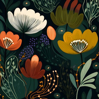 Contemporary Abstract Forms Marimekko 2 by Kurt Heppke