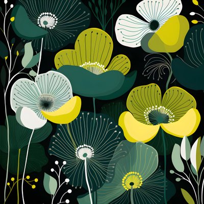 Contemporary Abstract Forms Marimekko 4 by Kurt Heppke