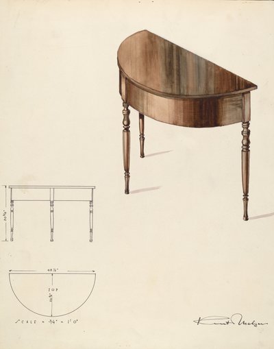 Bishop Hill: Table, 1936 by Kurt Melzer