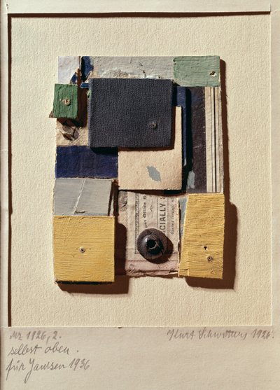 Collage, 1936 by Kurt Schwitters