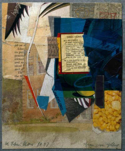 Green over Yellow by Kurt Schwitters