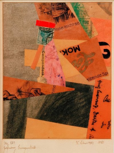 Drawing Campendonk by Kurt Schwitters