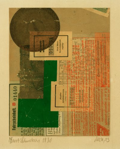 Mz 30,23 by Kurt Schwitters
