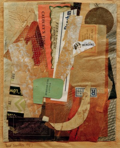 Untitled (Mending) by Kurt Schwitters