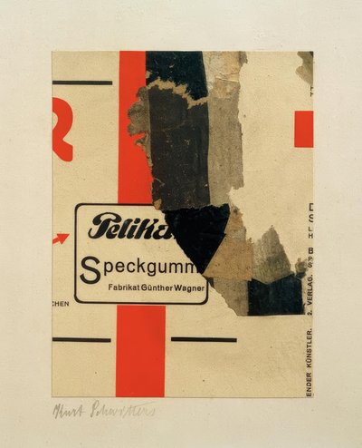 Untitled (Speckgummi) by Kurt Schwitters