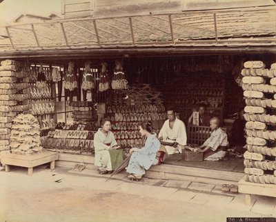 A Shoe Store by Kusakabe Kimbei