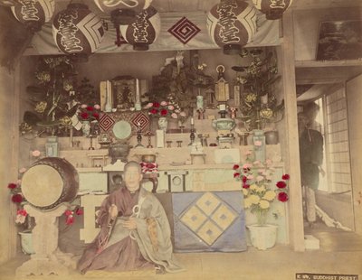 Buddhist Priest by Kusakabe Kimbei