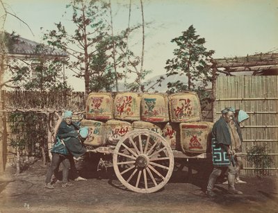 Freight Cart by Kusakabe Kimbei