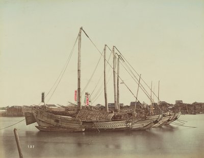 Japanese Junks by Kusakabe Kimbei