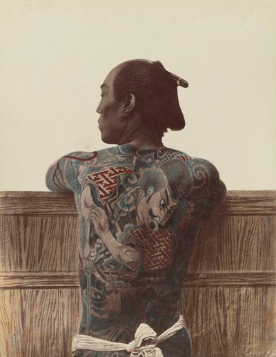 Japanese Tattoo, c.1880 by Kusakabe Kimbei