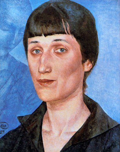 Portrait of Anna Akhmatova by Kuz