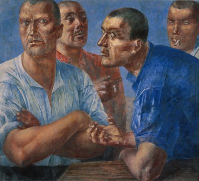 The Workers by Kuzma Sergeevich Petrov Vodkin