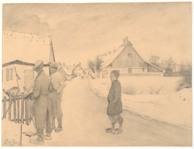 The Painter in the Village by Laurits Andersen Ring