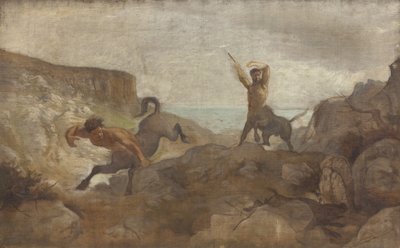 Centaurs Hunting Boars by L.A. Schou