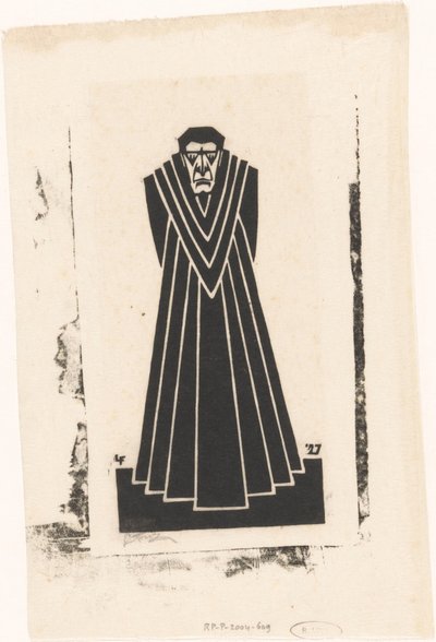 Priest in a Gown by L. Fritz (signed by artist)