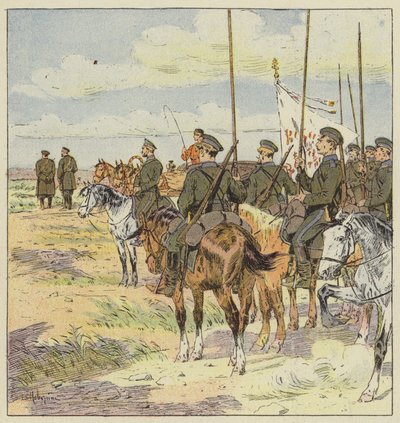 General Kuropatkin inspects the main positions by L. Malespine