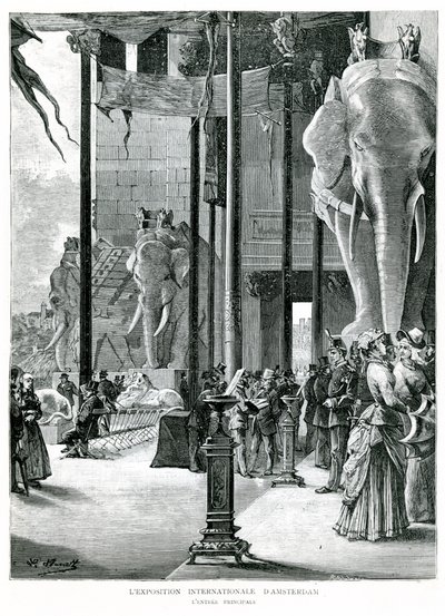 Entrance to the International Exposition of Amsterdam by L. Mariette
