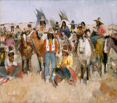 Jicarilla Apache Fiesta, 1934 by LaVerne Nelson Black